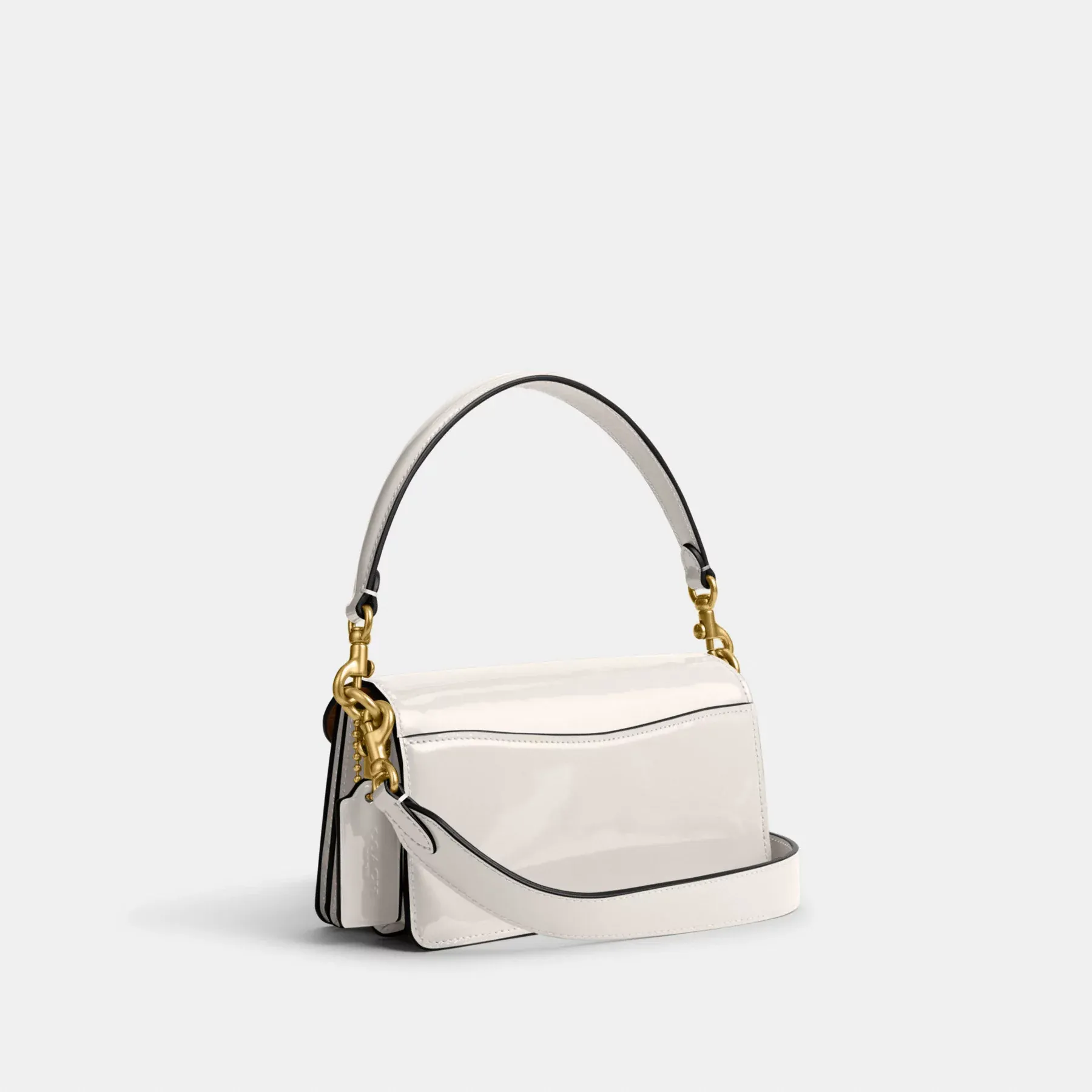 COACH Tabby Schultertasche 20 aus charakteristischem Leder Kreide