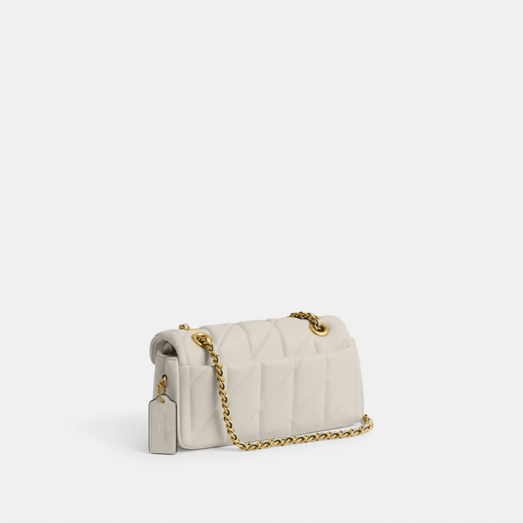 COACH Tabby Schultertasche 20 mit Kissensteppung Kreide