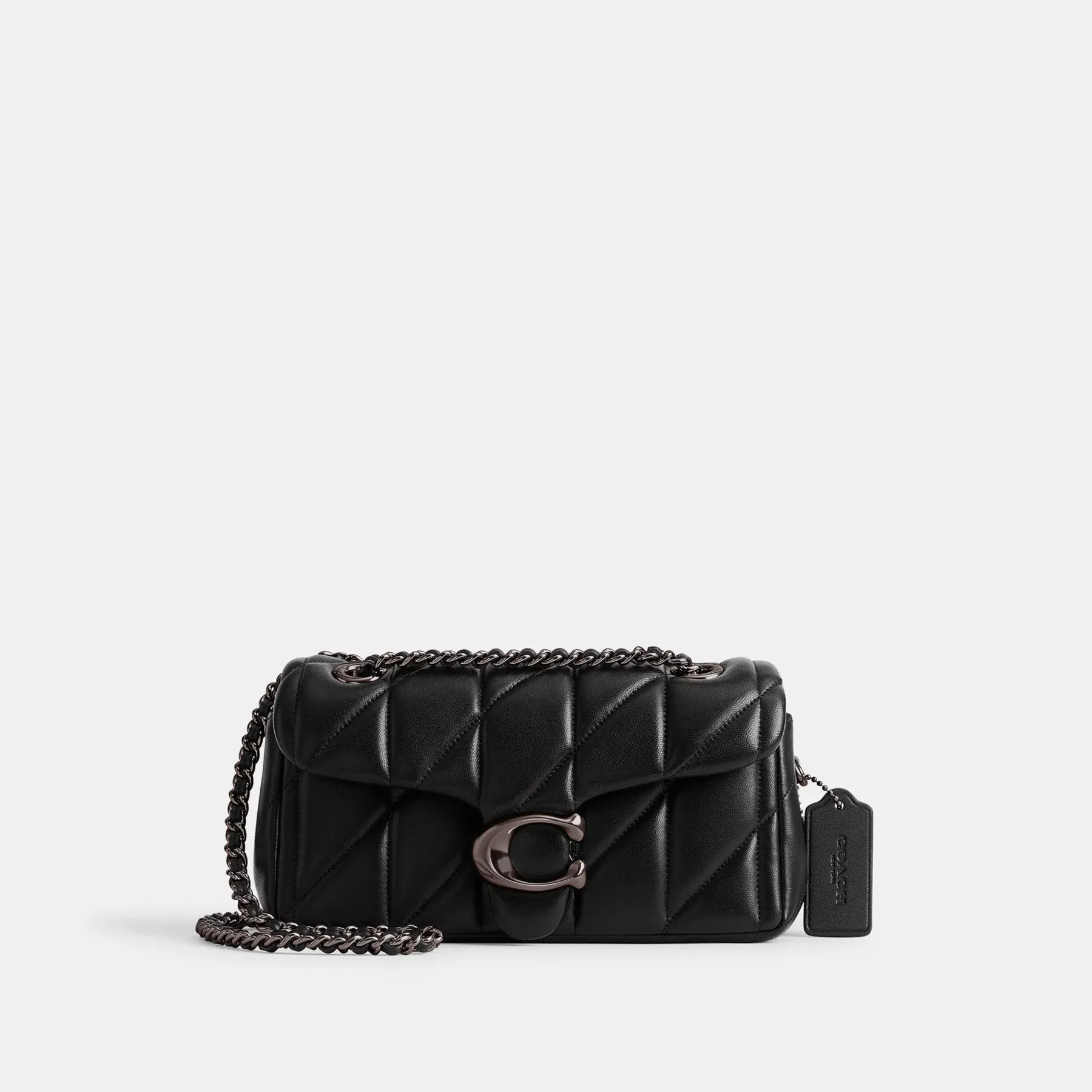 COACH Tabby Schultertasche 20 mit Kissensteppung Schwarz