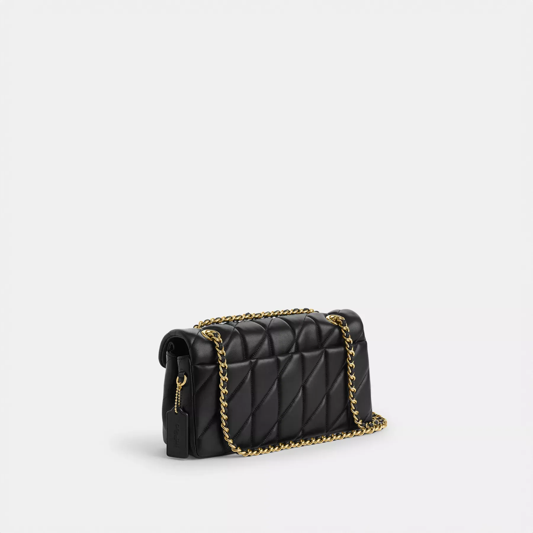 COACH Tabby Schultertasche 26 mit Kissensteppung Schwarz