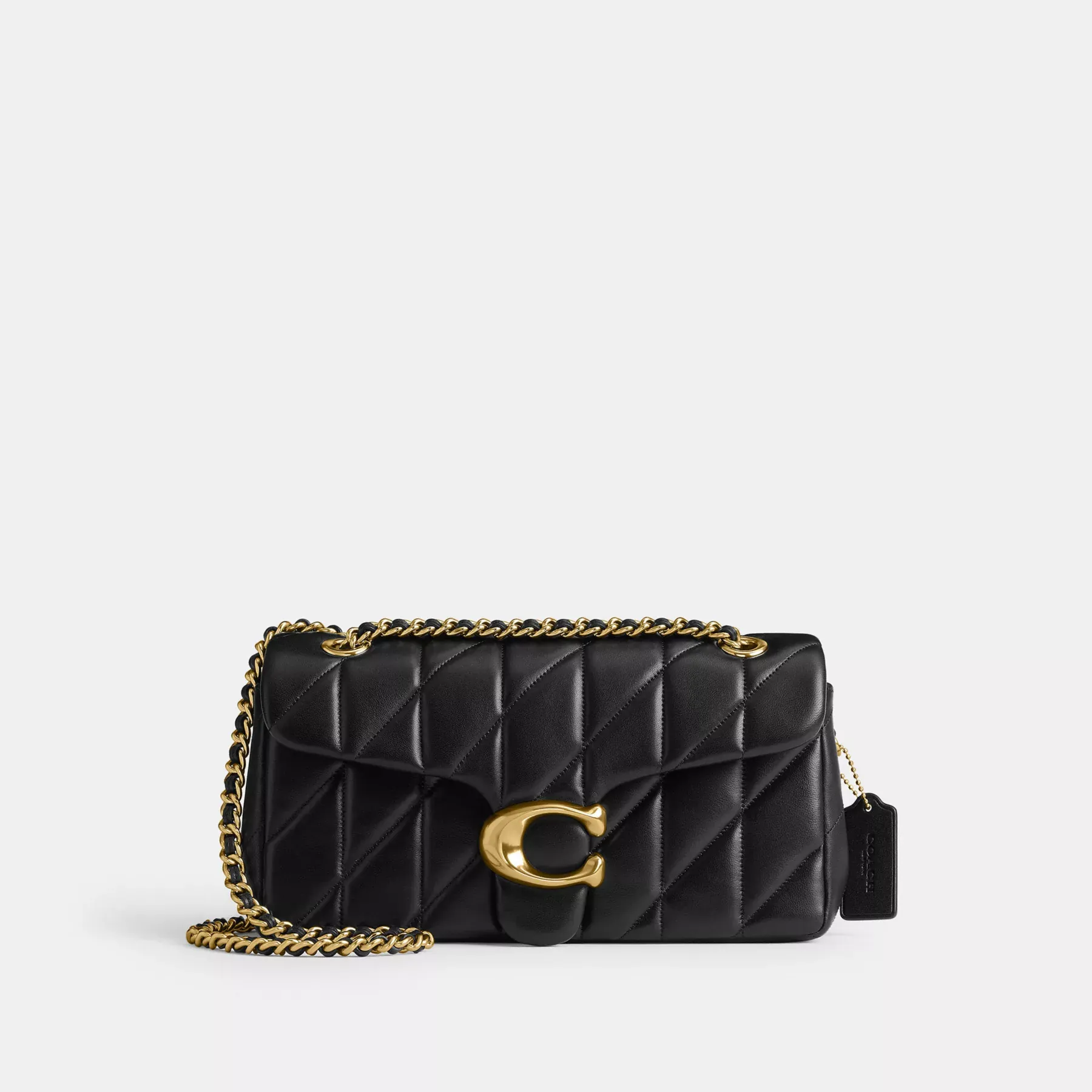 COACH Tabby Schultertasche 26 mit Kissensteppung Schwarz