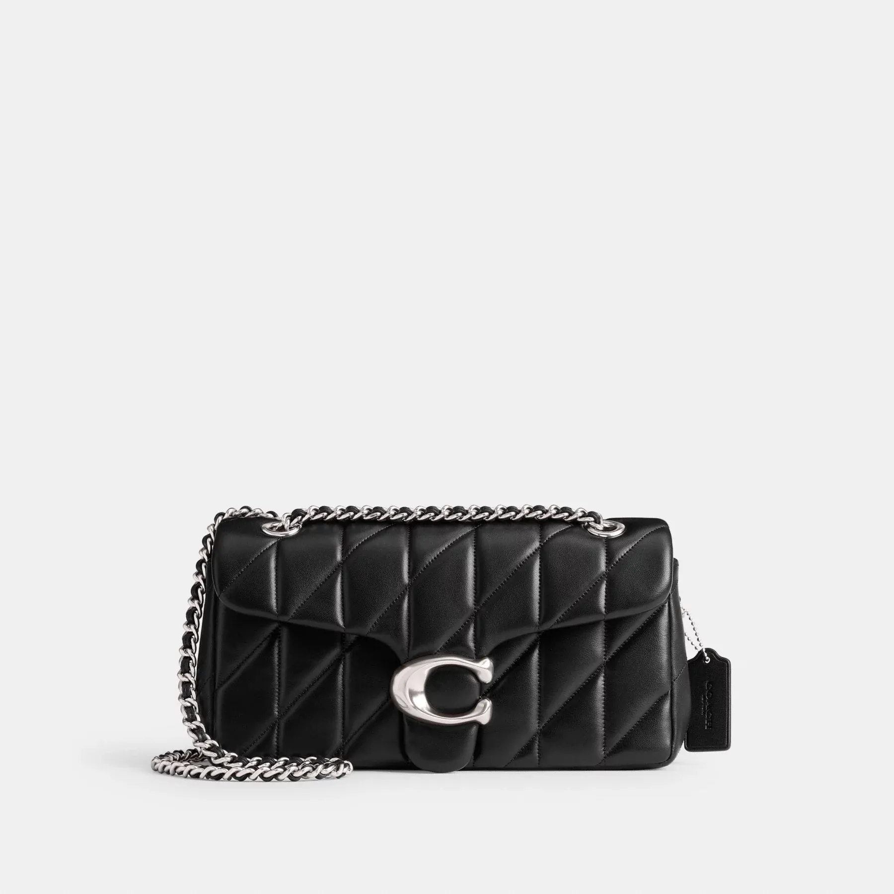 COACH Tabby Schultertasche 26 mit Kissensteppung Schwarz