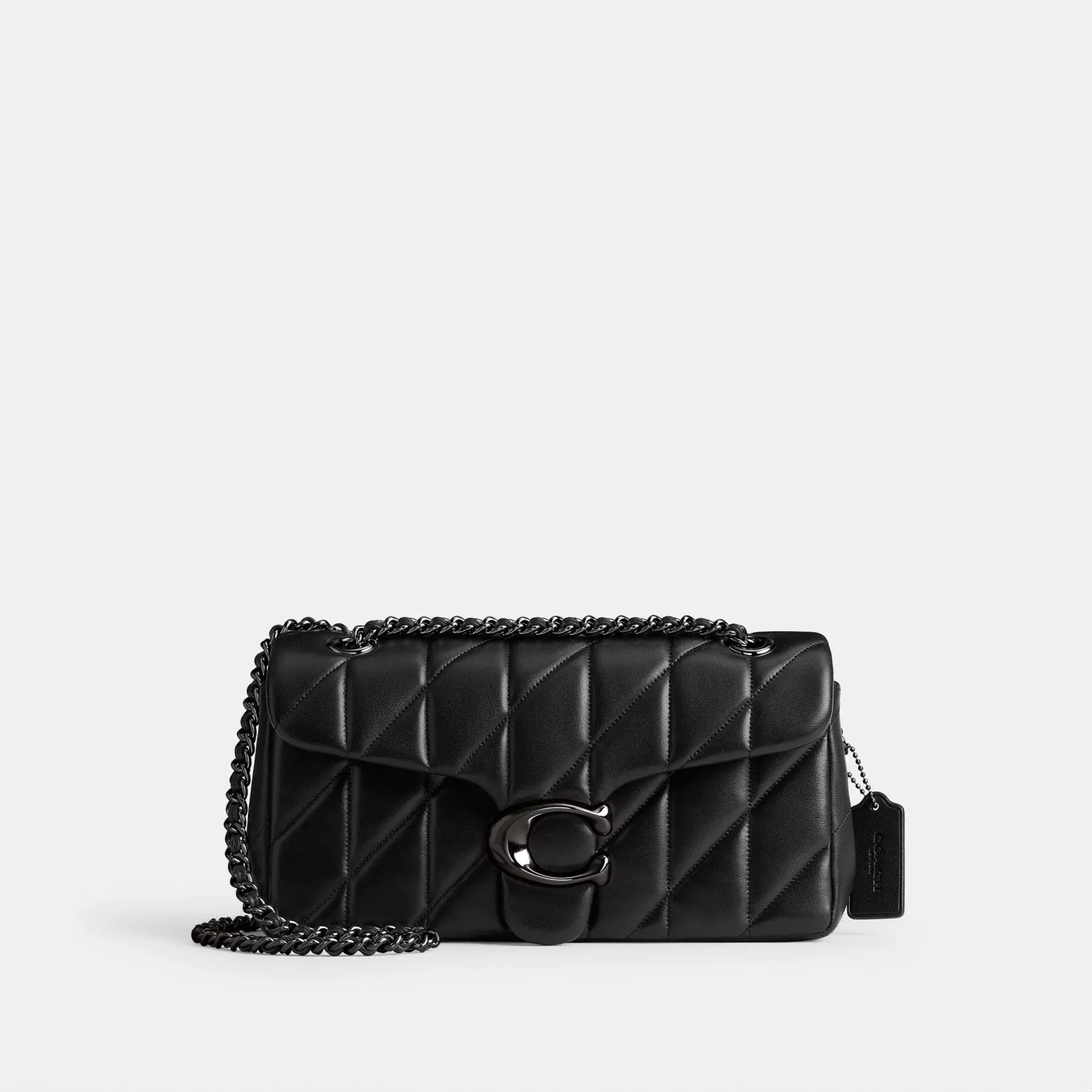 COACH Tabby Schultertasche 26 mit Kissensteppung Schwarz