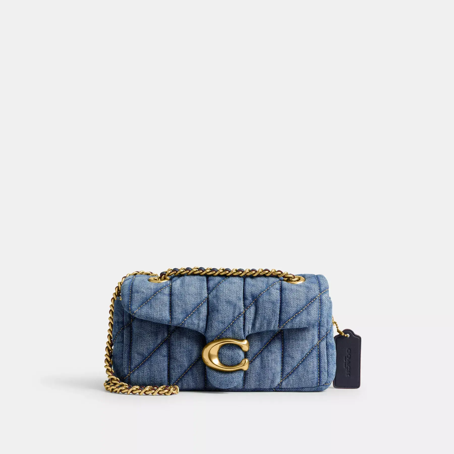COACH Tabby Umhängetasche 20 mit Steppung Indigo