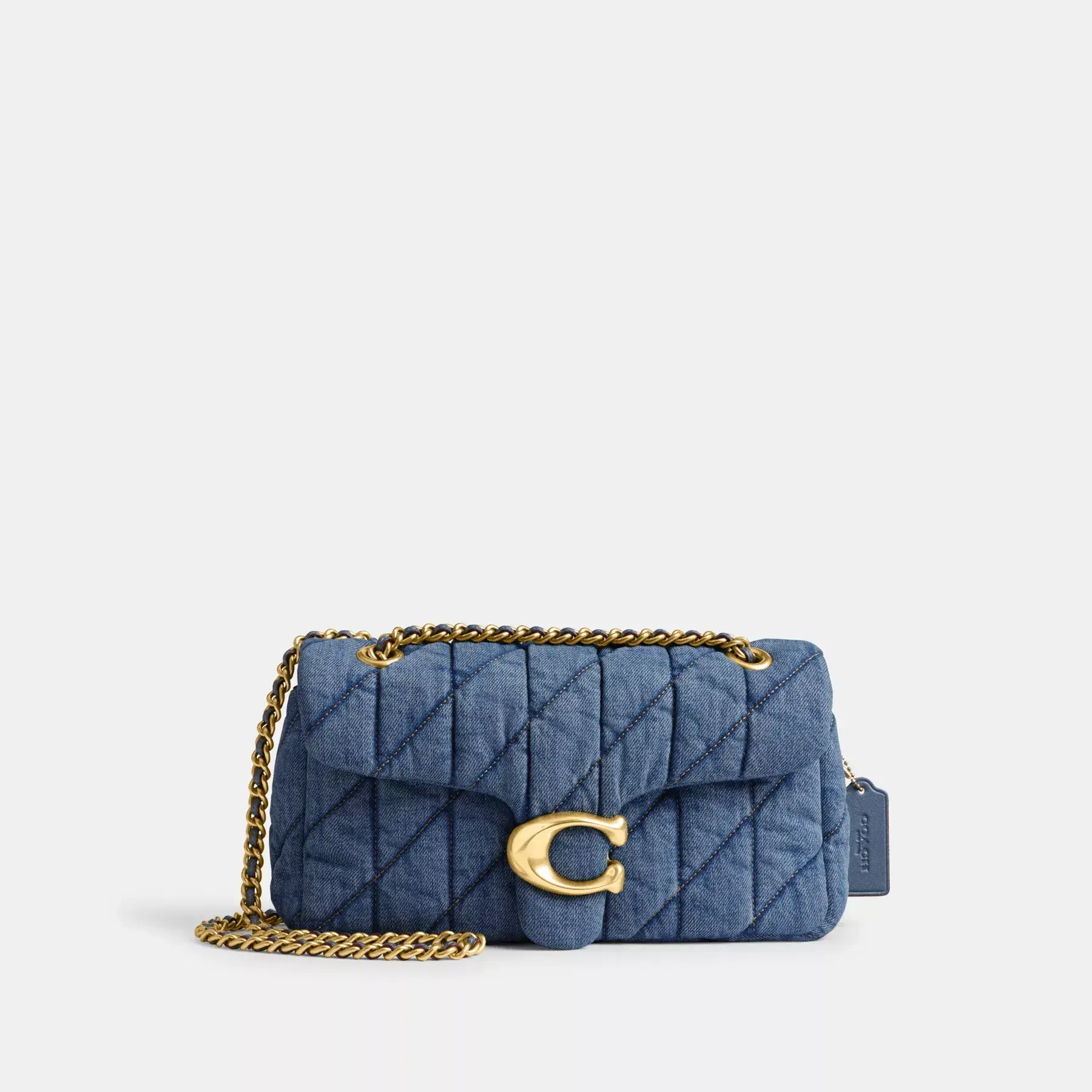 COACH Tabby Umhängetasche 26 mit Steppung Indigo